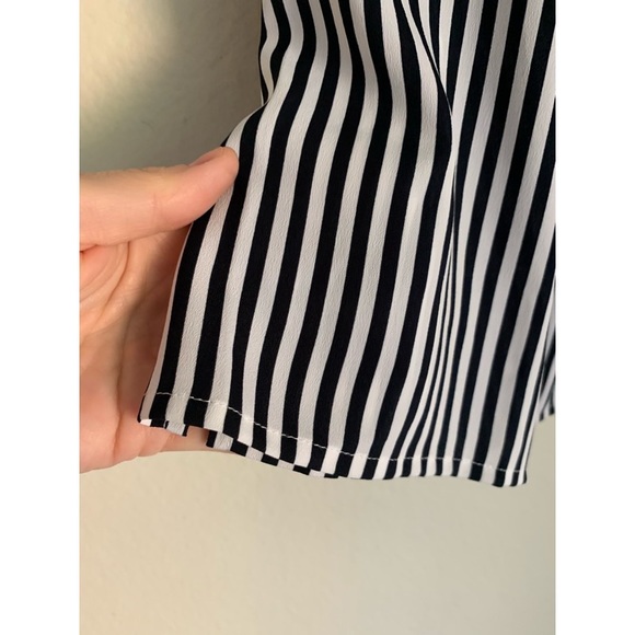 CHICOS Womens Top Shoulder Striped Blouse NWT - Picture 9 of 11